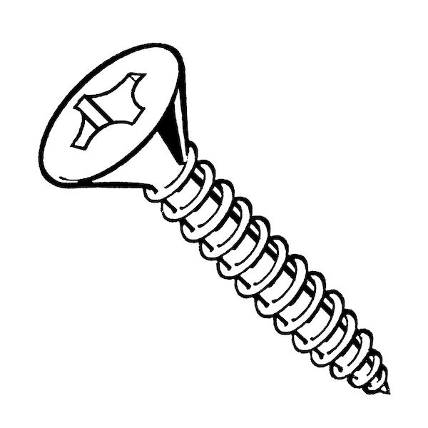 Midwest Fastener Sheet Metal Screw, #10 x 1 in, Chrometint Steel Oval Head Phillips Drive, 20 PK 72187 - main